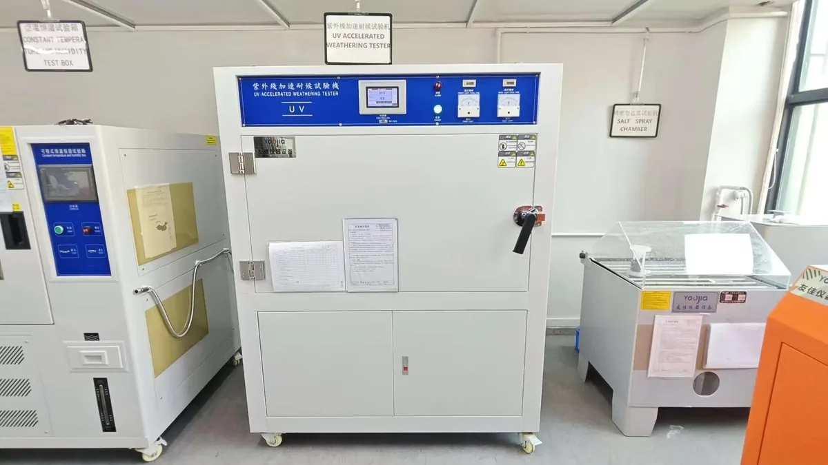Environmental test chambers including UV weathering, salt spray and constant temperature cabinets